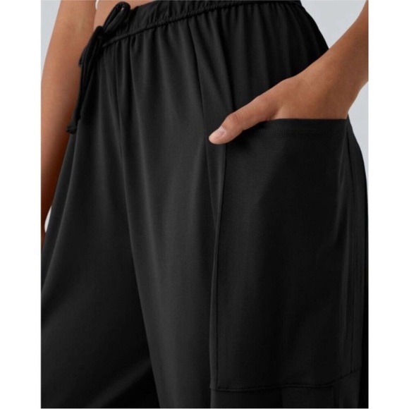 Halara Elastic Waistband Drawstring Pocket Palazzo Flowy Wide Leg Pants XL NWT - Picture 16 of 16
